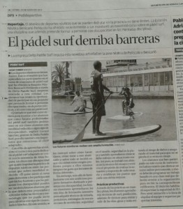 El paddlesurf derriba barreras
